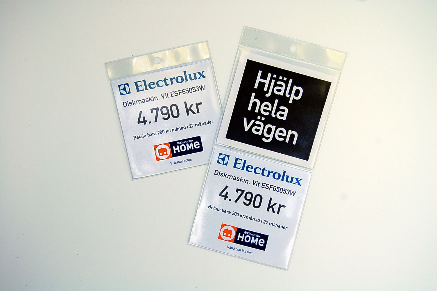 Plastficka prismärkning