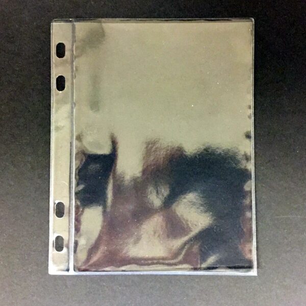 Plastficka A6 hålad