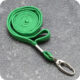 Lanyard med karbinhake grön 100-pack