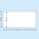 Självhäftande plastficka 180x85mm