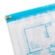 Vattentät plastficka A0+ zip-förslutning