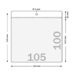 Prislappsficka möbelficka 105x100mm 100-pack - Bild 3