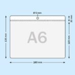Prislappsficka möbelficka A6 liggande 100-pack - Bild 4