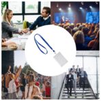 Namnskylt A7 stående med lanyard blå 100-pack - Bild 5